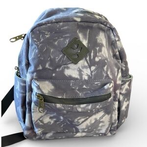 Revelry Gray Tie-dye The Shorty Mini Backpack Smell-proof Design Water Resistant